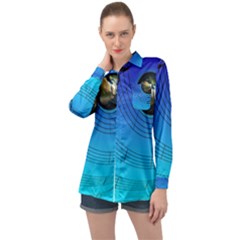 Music Reble Sound Concert Long Sleeve Satin Shirt