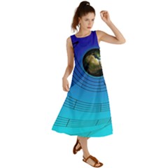 Music Reble Sound Concert Summer Maxi Dress