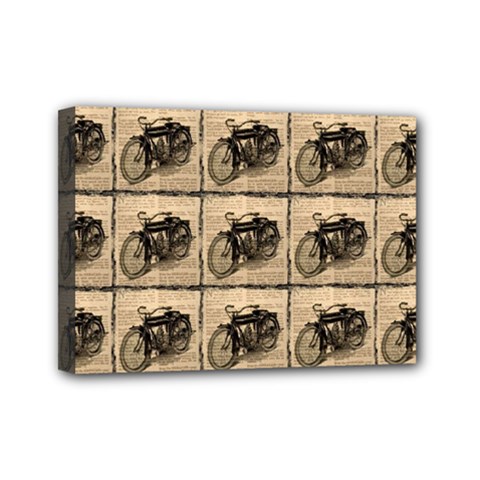 Indian Motorcycle Mini Canvas 7  X 5  (stretched) by ArtworkByPatrick