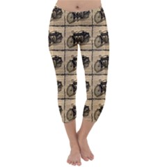 Indian Motorcycle Capri Winter Leggings  by ArtworkByPatrick