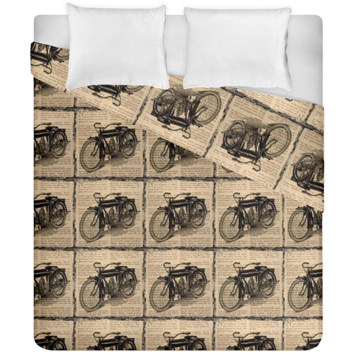 Indian Motorcycle Duvet Cover Double Side (California King Size)