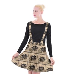 Indian Motorcycle Suspender Skater Skirt by ArtworkByPatrick