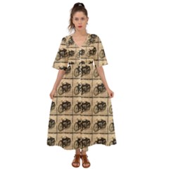 Indian Motorcycle Kimono Sleeve Boho Dress