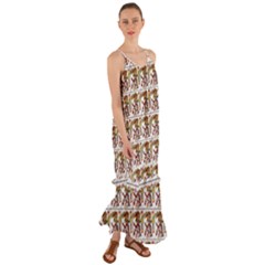 Aztec 1 Cami Maxi Ruffle Chiffon Dress