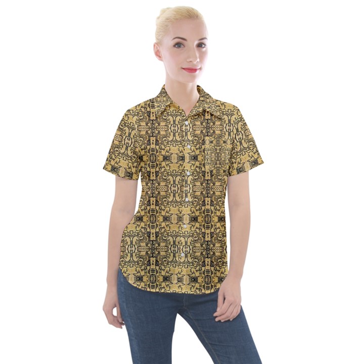 Aztec 4 Women s Short Sleeve Pocket Shirt