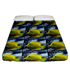 Fish Fitted Sheet (queen Size) by ArtworkByPatrick