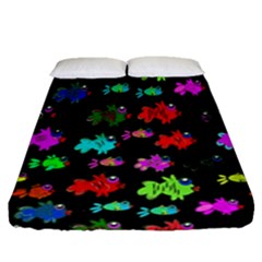 Fish 2 Fitted Sheet (queen Size) by ArtworkByPatrick