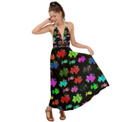 Fish 2 Backless Maxi Beach Dress