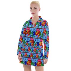 Fish 3 Women s Long Sleeve Casual Dress