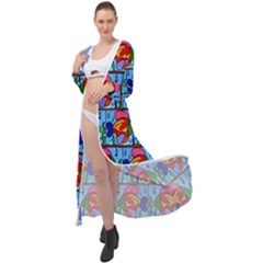 Fish 3 Maxi Chiffon Beach Wrap