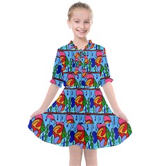 Fish 3 Kids  All Frills Chiffon Dress