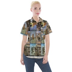 Frederic Remington Women s Short Sleeve Pocket Shirt