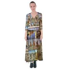 Frederic Remington Button Up Maxi Dress