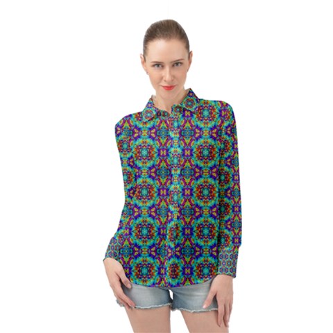 A 2 Long Sleeve Chiffon Shirt by ArtworkByPatrick