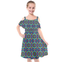 A 2 Kids  Cut Out Shoulders Chiffon Dress