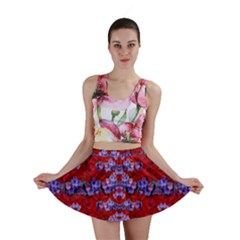 Flowers So Small On A Bed Of Roses Mini Skirt by pepitasart