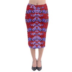 Flowers So Small On A Bed Of Roses Midi Pencil Skirt by pepitasart