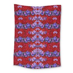 Flowers So Small On A Bed Of Roses Medium Tapestry by pepitasart