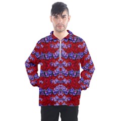 Flowers So Small On A Bed Of Roses Men s Half Zip Pullover