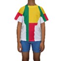 Benin Africa Borders Country Flag Kids  Short Sleeve Swimwear View1