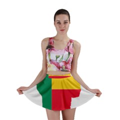 Benin Africa Borders Country Flag Mini Skirt by Sapixe