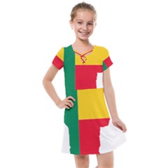 Benin Africa Borders Country Flag Kids  Cross Web Dress by Sapixe