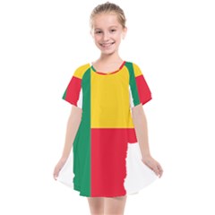 Benin Africa Borders Country Flag Kids  Smock Dress by Sapixe