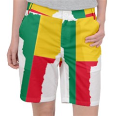 Benin Africa Borders Country Flag Pocket Shorts by Sapixe