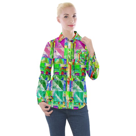 A 4 Women s Long Sleeve Pocket Shirt by ArtworkByPatrick