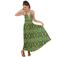 A 5 Backless Maxi Beach Dress