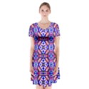 A 5.1 Short Sleeve V-neck Flare Dress View1