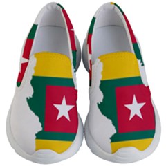 Togo Flag Map Geography Outline Kids  Lightweight Slip Ons by Sapixe