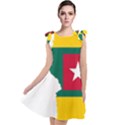 Togo Flag Map Geography Outline Tie Up Tunic Dress View1