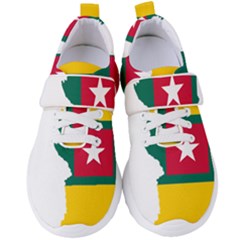 Togo Flag Map Geography Outline Women s Velcro Strap Shoes by Sapixe