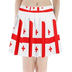 Borders Country Flag Geography Map Pleated Mini Skirt by Sapixe