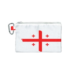 Borders Country Flag Geography Map Canvas Cosmetic Bag (small) by Sapixe