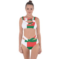 Madagascar Flag Map Geography Bandaged Up Bikini Set  by Sapixe