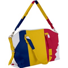 Chad Flag Map Geography Outline Canvas Crossbody Bag