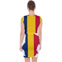 Chad Flag Map Geography Outline Capsleeve Drawstring Dress  View2