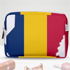 Chad Flag Map Geography Outline Make Up Pouch (medium) by Sapixe