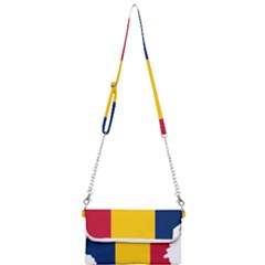 Chad Flag Map Geography Outline Mini Crossbody Handbag by Sapixe