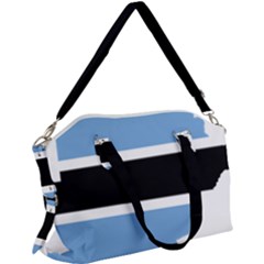 Botswana Flag Map Geography Canvas Crossbody Bag