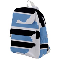 Botswana Flag Map Geography Top Flap Backpack by Sapixe