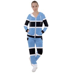 Botswana Flag Map Geography Women s Tracksuit by Sapixe