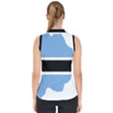 Botswana Flag Map Geography Mock Neck Shell Top View2