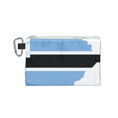 Botswana Flag Map Geography Canvas Cosmetic Bag (small) by Sapixe