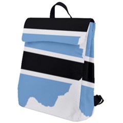 Botswana Flag Map Geography Flap Top Backpack by Sapixe