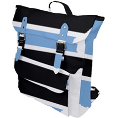 Botswana Flag Map Geography Buckle Up Backpack by Sapixe