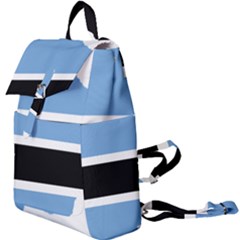 Botswana Flag Map Geography Buckle Everyday Backpack by Sapixe