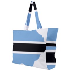 Botswana Flag Map Geography Simple Shoulder Bag by Sapixe